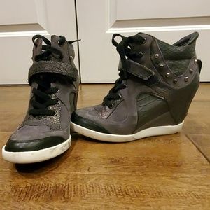 GUESS Suede Wedge Heels